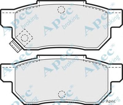 APEC BRAKING pad611 -  Комплект тормозных колодок, дисковый тормоз